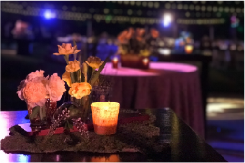 Event Floral Design Moss Table