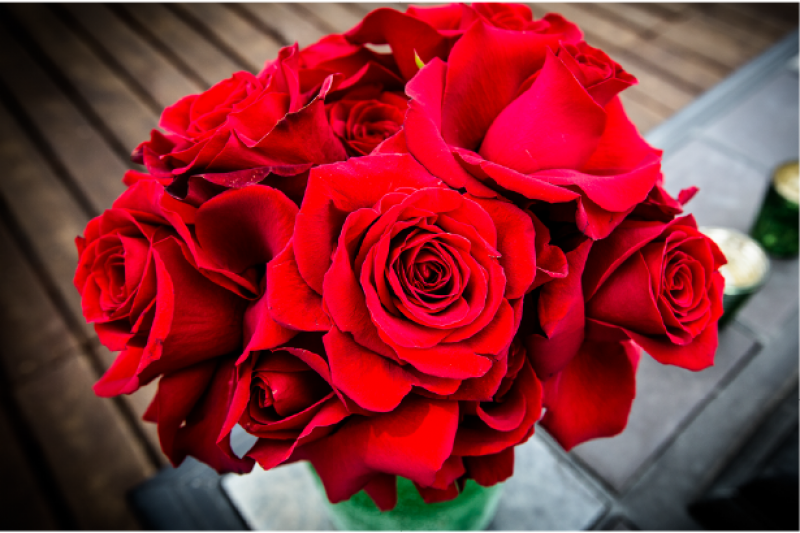 Event Floral Design Red Rose Bouquet