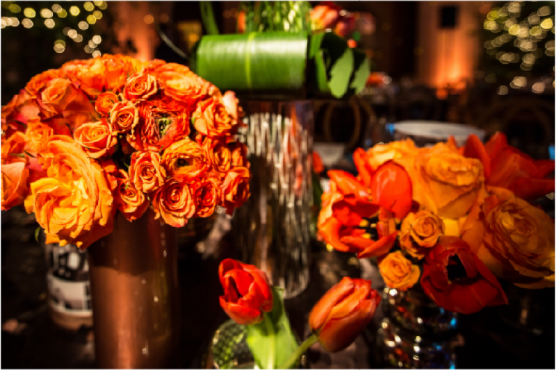 Event Floral Design Orange Roses