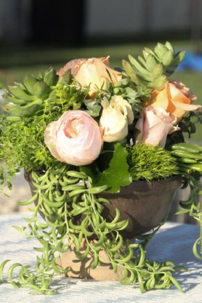 Event-Floral-Design-Succulent-and-Coral-Roses